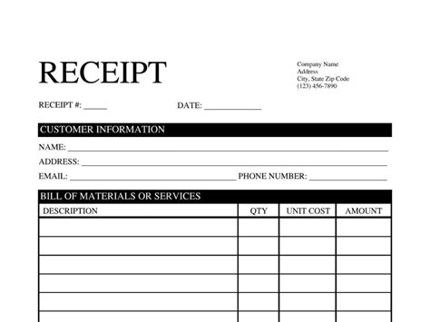 Receipt Template EDITABLE & PRINTABLE Pdf/doc on Microsoft Edge/google ...