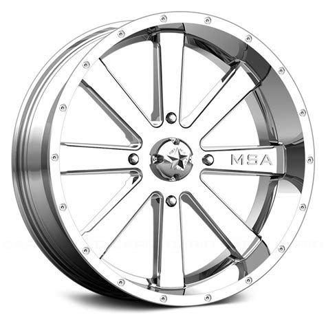 Msa Off Road Wheels M Flash Atv Utv Chrome Wheel Powersportsid