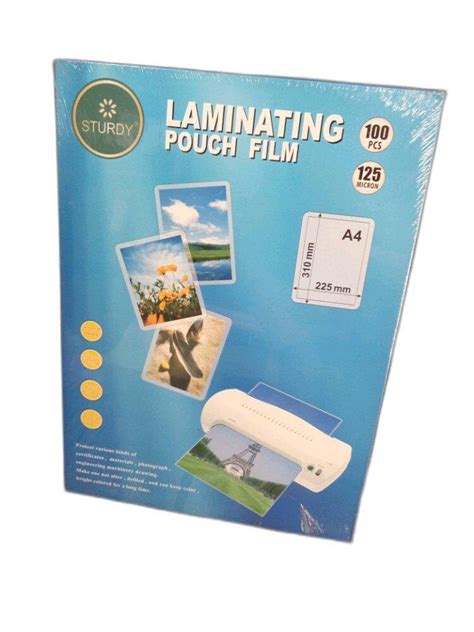 Sturdy Plain Laminating Pouch Film Packaging Type Packet Packaging