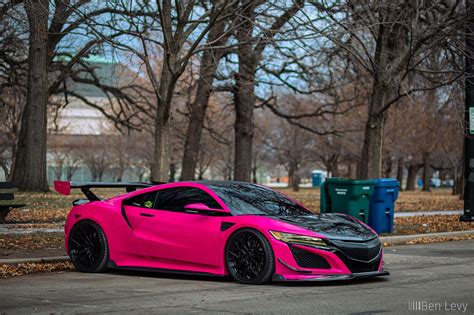 Pink Acura NSX At Museum Of Science And Industry BenLevy