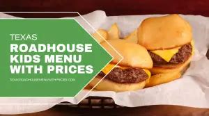 Texas Roadhouse Kids Menu 2025 with Kids Eat Free Meals