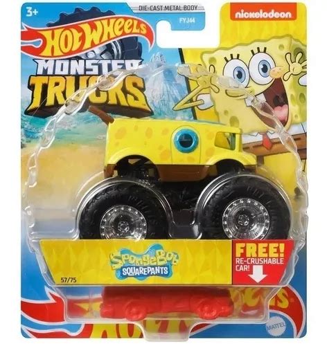 Hot Wheels Monster Trucks Bob Esponja Mattel Fyj MercadoLivre