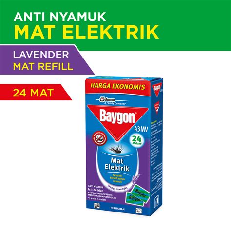 Promo Baygon Mat Electric Lavender Refill Pembasmi Nyamuk Dan Serangga