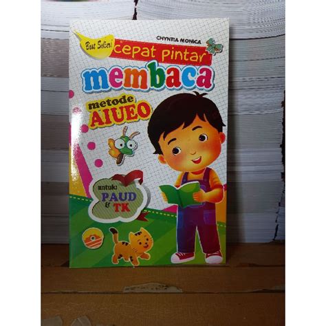 Jual Buku Cepat Pintar Membaca Metode Aiueo Full Color Untuk Paud Tk Edukasi Murah Meriah