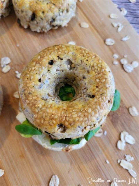 Minis bagels aux graines sans gluten et végan RECETTES EN FLOCONS