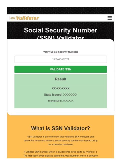 Ppt Ssn Validator Tool Powerpoint Presentation Free Download Id11147974