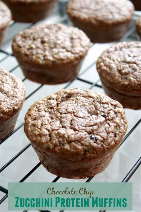 Chocolate Chip Zucchini Protein Muffins Fit Mitten Kitchen