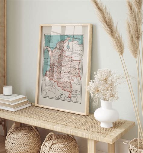 VINTAGE COLOMBIA MAP Vintage Map of Colombia Old Map - Etsy