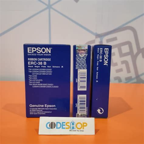 Jual Cartridge Pita Ribbon Printer Kasir Epson Tmu220 Erc 38 B Black