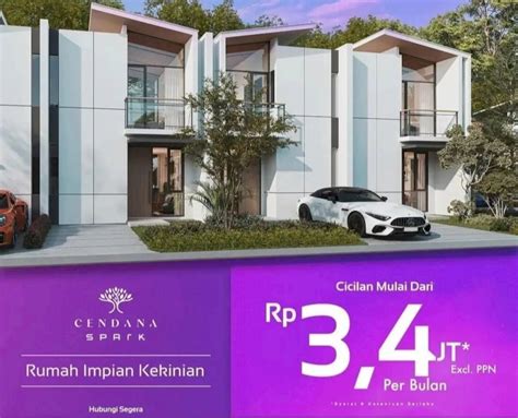 JUAL RUMAH 2 LANTAI CENDANA SPARK LIPPO CIKARANG IDRumah