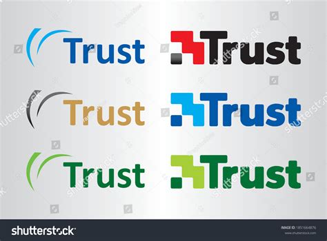 Trust Logo Design Creative Modern Trendy Stock Vector (Royalty Free ...