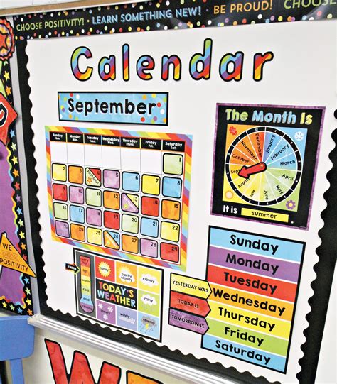 Carson Dellosa Celebrate Learning Calendar Bulletin Board Set Boho