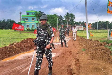 Trinamul Congress Tmc Central Forces Cid Team Reach Bhangar