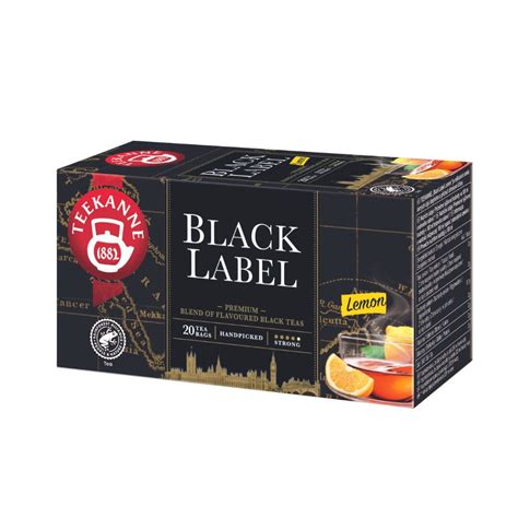 Herbata Teekanne Black Label Lemon 20 kopert czarna z cytryną