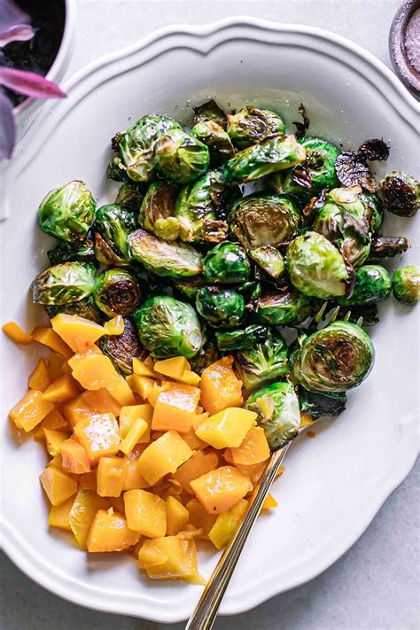 Roasted Brussels Sprouts And Butternut Squash Fork In The Road