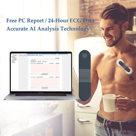 Hours Ecg Ekg Holter Monitoring Wearable Ai Analysis Ekg