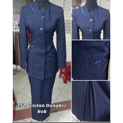 Jual Blazer Seragam Kerja Seragam Pemda Pns Guru Kantor Dongker Setelan