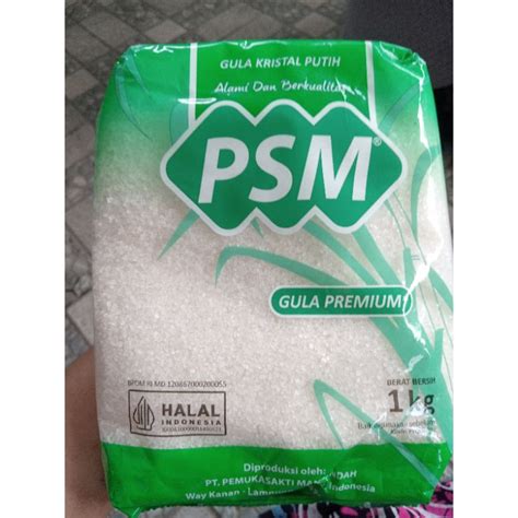 Jual GULA KRISTAL PUTIH PSM GULA PREMIUM 1kg Shopee Indonesia