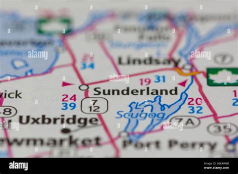 Map of sunderland ontario hi-res stock photography and images - Alamy