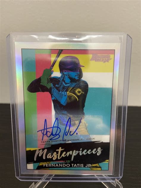 Bowman S Best Fernando Tatis Jr Refractor Masterpieces Auto