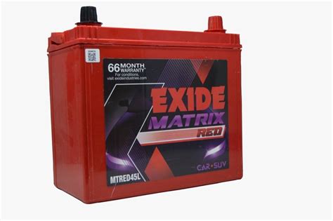 Exide MTRED45L Matrix Red Car Battery At Rs 2500 Bengaluru ID