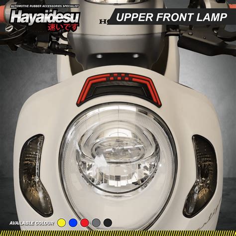 Jual New Scoopy 2021 Body Protector Upper Front Lamp Cover Hayaidesu