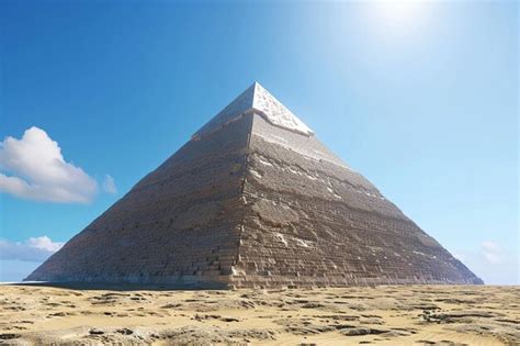 Premium Photo | Great Pyramid of Giza standing tall against a clea