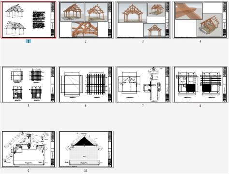 19x22 King Post Plan Timber Frame Hq