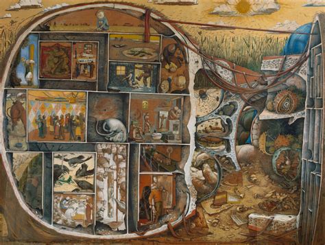 William Kurelek, The Maze, 1953 | Art Canada Institute