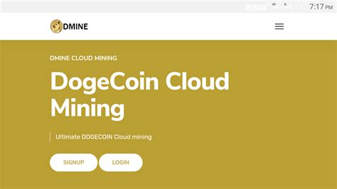 DogeCoin Cloud Mining in DMINE - Free Bitcoin & Mobile Software