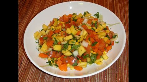 Pinoy Recipe Mango Salad Mango Salsa Recipe Resipe Youtube