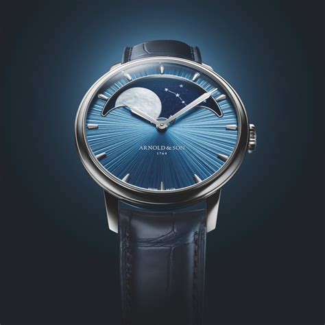 Arnold Son Perpetual Moon Platinium Celestial Blue