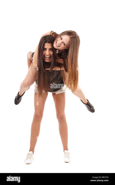 Teenage Girls Laughing Having Fun Cut Out Stock Images And Pictures Alamy