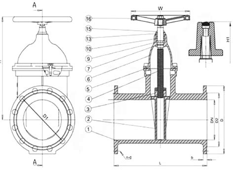 Din3352 F5 Non Rising Stem Resilient Seated Gate Valve Type B China