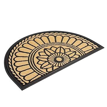 Mibao Tapis De Porte Demi Rond Tapis De Protection Avec Chemin D Acc S