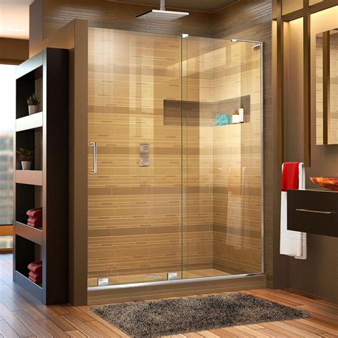 Dreamline Mirage X 56 In To 60 In X 72 In Semi Frameless Sliding Shower Door In Chrome Shdr