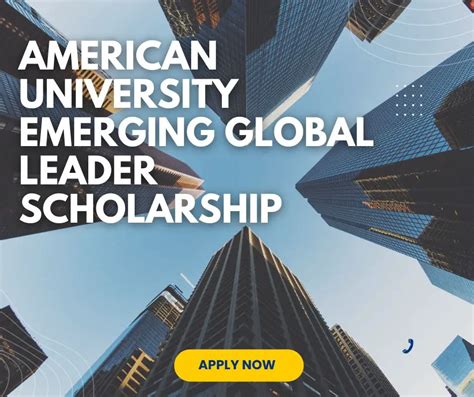 2024 American University Emerging Global Leader Scholarship For