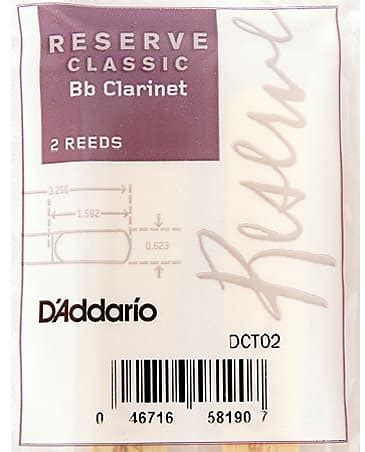 D Addario Reserve Classic Bb Clarinet Reeds Pack Reverb