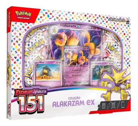 Cartas Pokemon Escarlate E Violeta 151 Box Alakazam Ex Copag