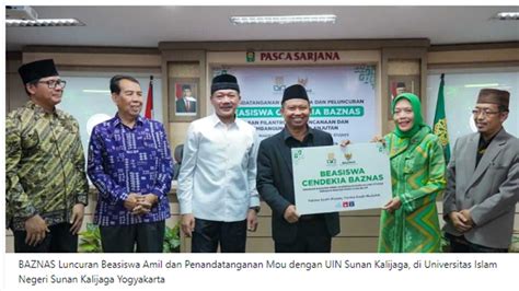 Baznas Dan Uin Sunan Kalijaga Jalin Kerja Sama Beasiswa Pascasarjana