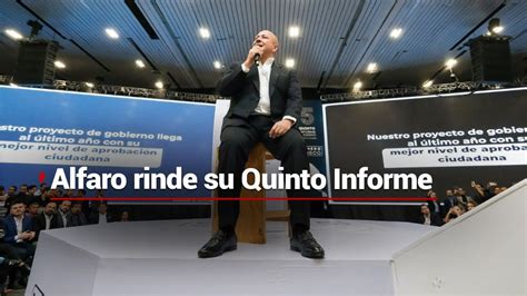 Enrique Alfaro Gobernador De Jalisco Rinde Su Informe De Gobierno