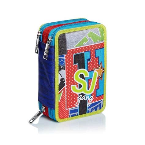 Astuccio Zip College Sport Seven Sj Gang Triplo Scomparto