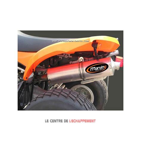 Silencieux Marving Quad Atv Line Big Ovale Pour Kawasaki KFX 700 2004