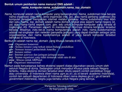 Bab Ix Internet Buku Pengantar Teknologi Informasi Salemba Jakarta