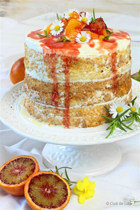 Naked Cake Tres Leches Con Naranjas Sanguinas Letras De Sal