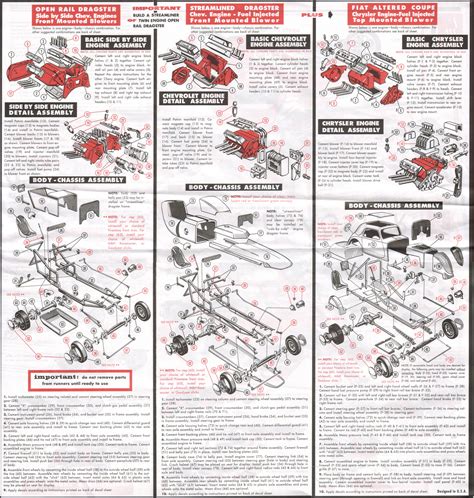 Photo Drag Team Amt Double Dragster Tin Instructions Side Amt