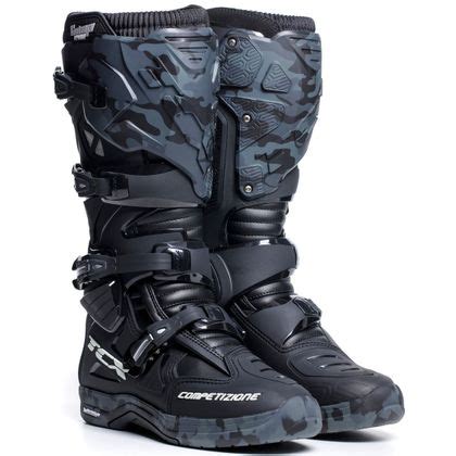 Bottes Cross TCX Boots COMP EVO 2 MICHELIN BLACK CAMO Motoblouz