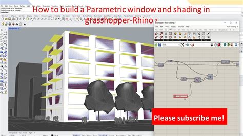 How To Build A Parametric Window And Shading Fa Ade In Grasshopper