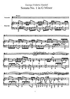 Sonata For Viola Da Gamba And Harpsichord In G Minor By G F H Ndel On