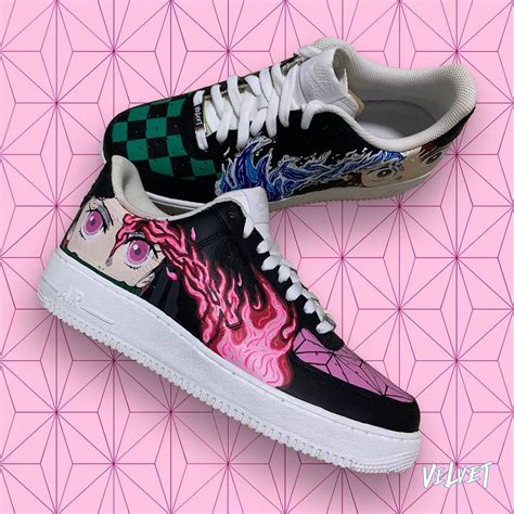 Demon Slayer Kimetsu No Yaiba Tanjizo X Nezuko Air Force 1 Custom